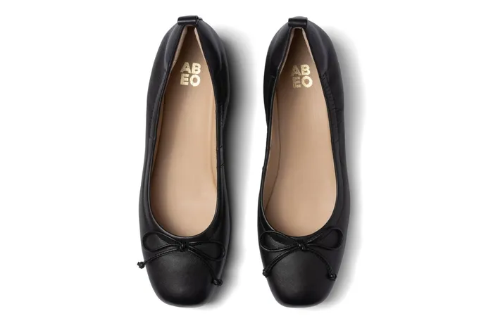 ABEO Footwear Cadence Bow Black Nappa Women Dress ABEO Footwear Cadence Bow Black Nappa Women Dress