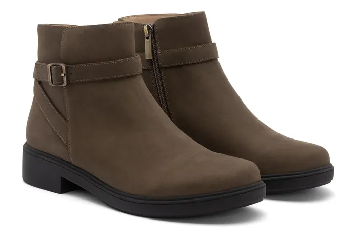 ABEO Footwear Compass Buckle Olive Nubuck Women Boots ABEO Footwear Compass Buckle Olive Nubuck Women Boots