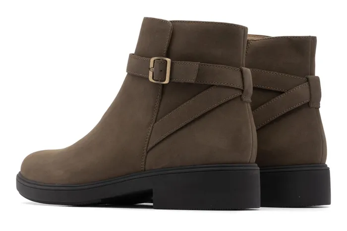ABEO Footwear Compass Buckle Olive Nubuck Women Boots ABEO Footwear Compass Buckle Olive Nubuck Women Boots