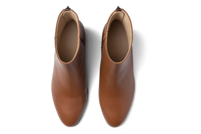 ABEO Footwear Plaza Back Zip Dark Tan Women Boots ABEO Footwear Plaza Back Zip Dark Tan Women Boots