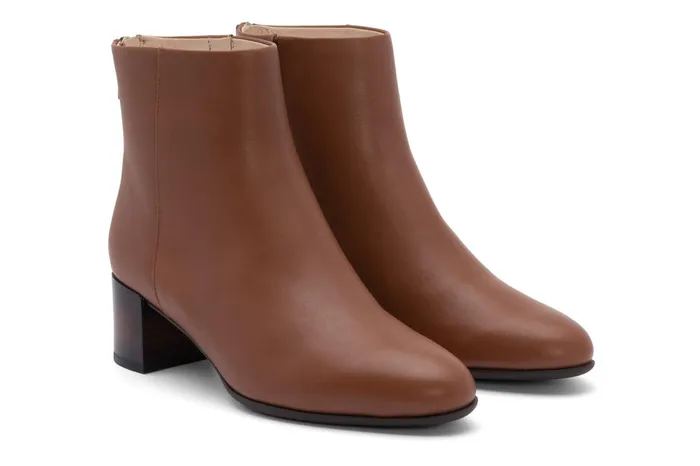 ABEO Footwear Plaza Back Zip Dark Tan Women Boots ABEO Footwear Plaza Back Zip Dark Tan Women Boots