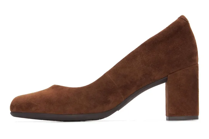 ABEO Footwear Tempo Pump Caramel Suede Women Dress ABEO Footwear Tempo Pump Caramel Suede Women Dress