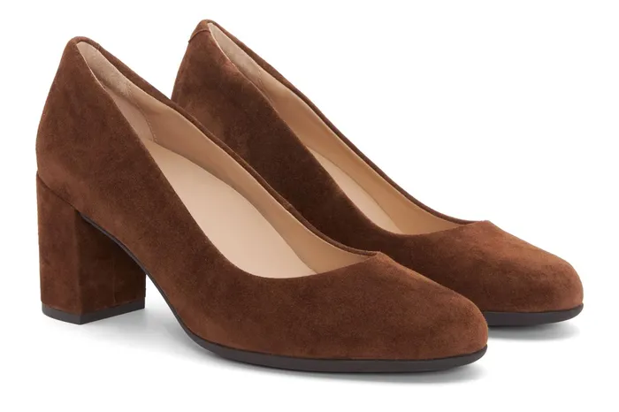 ABEO Footwear Tempo Pump Caramel Suede Women Dress ABEO Footwear Tempo Pump Caramel Suede Women Dress