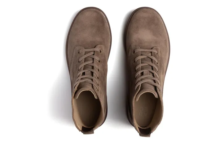ABEO Footwear Vista Lace Taupe Suede Women Boots ABEO Footwear Vista Lace Taupe Suede Women Boots