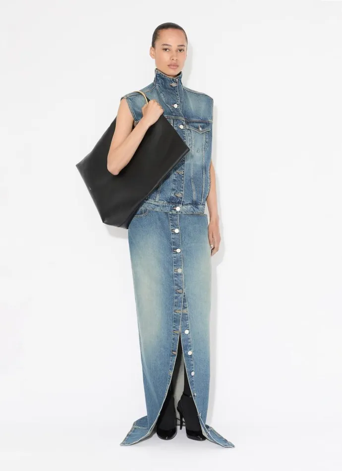 Alaa Coats and Jackets DENIM VEST Bleu Vintage 8211 Women Alaa Coats and Jackets DENIM VEST Bleu Vintage 8211 Women