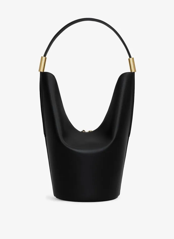 Alaa CrossBody Bags SHAPE MEDIUM BAG IN SUEDE GOATSKIN AND CALFSKIN Black 8211 Women Alaa CrossBody Bags SHAPE MEDIUM BAG IN SUEDE GOATSKIN AND CALFSKIN Black 8211 Women
