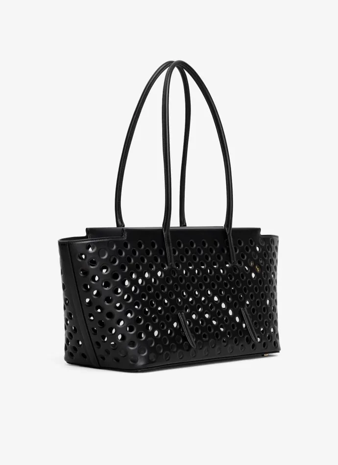 Alaa Handbags NEO MINA 32 BAG IN PERFORATED CALFSKIN Black 8211 Women Alaa Handbags NEO MINA 32 BAG IN PERFORATED CALFSKIN Black 8211 Women