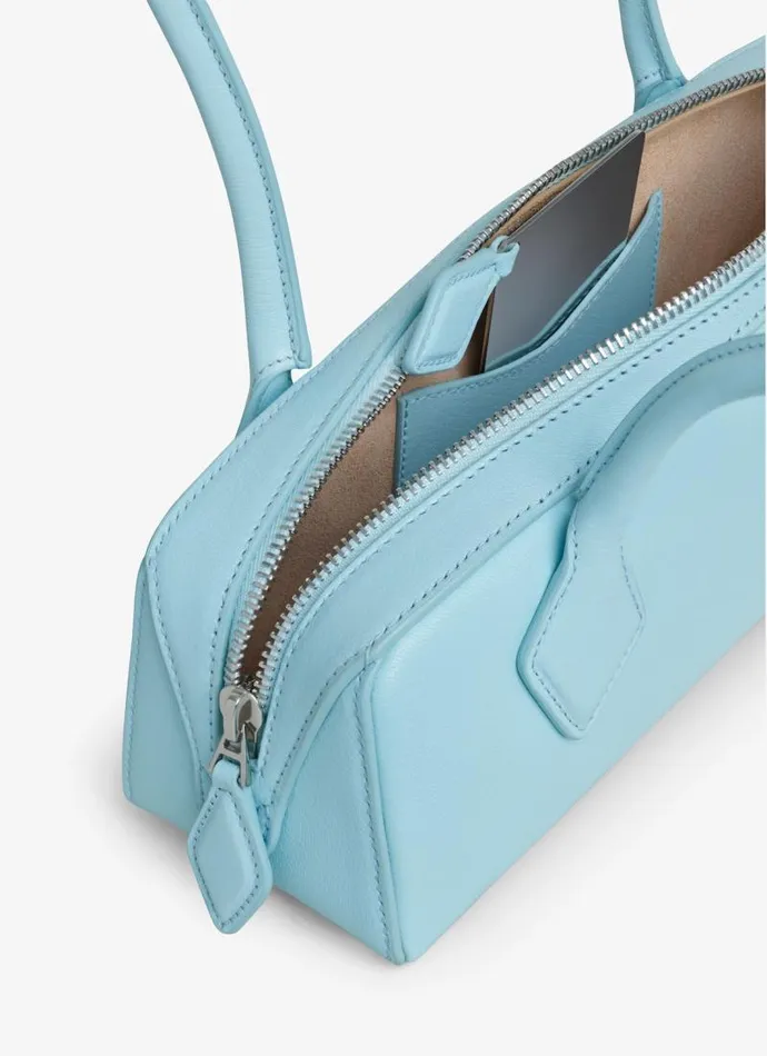 Alaa Le Teckel LE TECKEL SMALL BAG IN GOATSKIN Sky Blue 8211 Women Alaa Le Teckel LE TECKEL SMALL BAG IN GOATSKIN Sky Blue 8211 Women