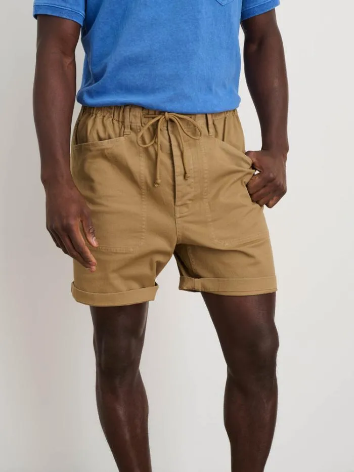 Alex Mill Shorts PullOn Button Fly Shorts Warm Khaki 8211 Men