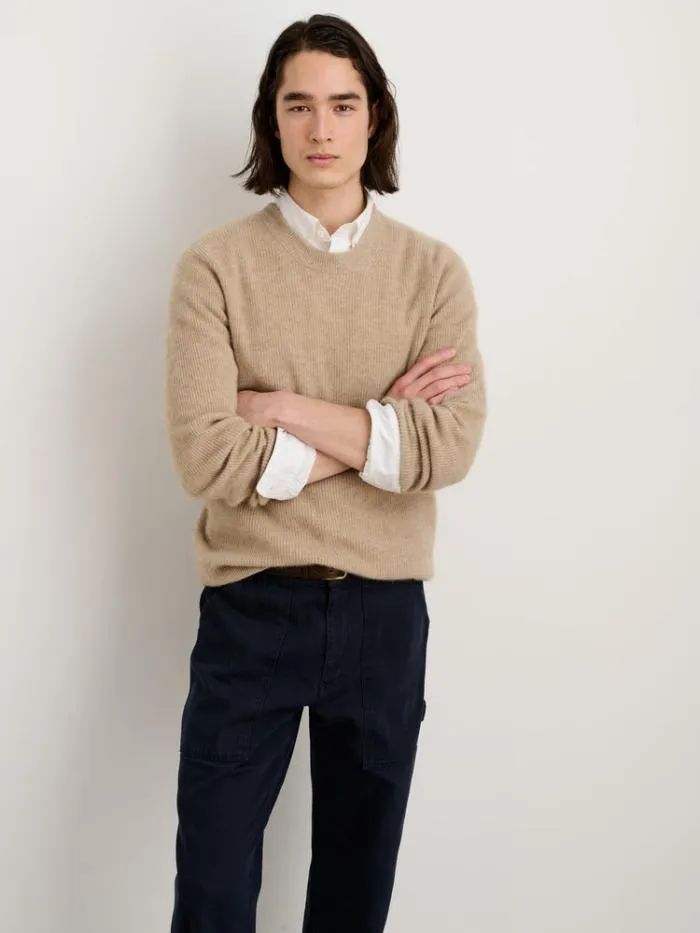 Alex Mill Sweaters Sweatshirts Jordan Sweater In Lightweight Cashmere Stone 8211 Men