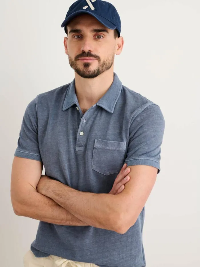 Alex Mill Tees Polos Vintage Wash Polo Faded Blue 8211 Men