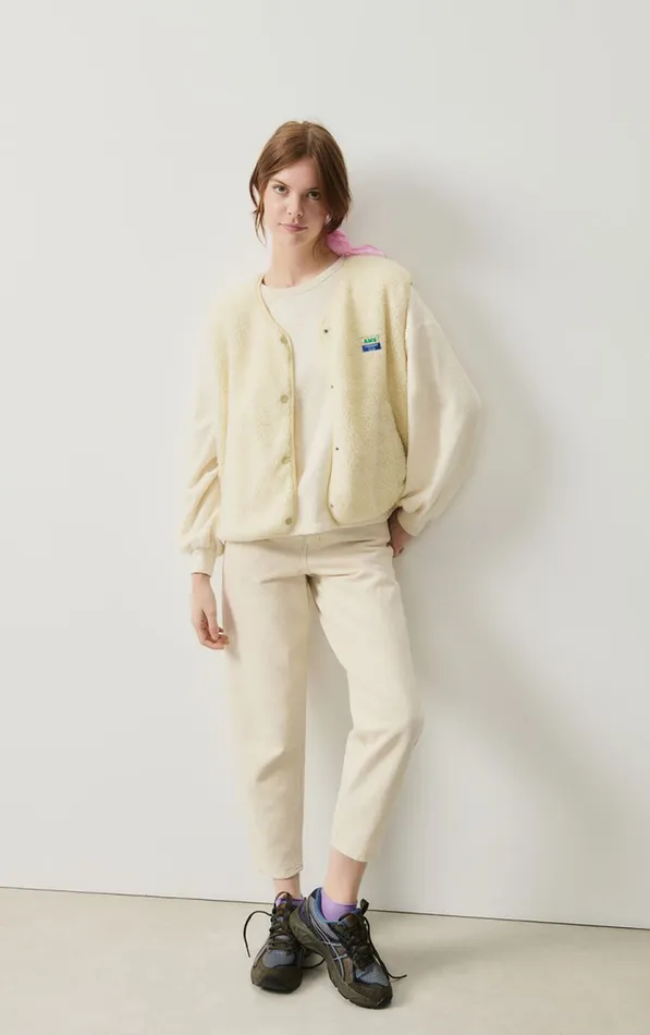 American Vintage Jackets and Blazers Women Jacket Hoktown Ecru American Vintage Jackets and Blazers Women Jacket Hoktown Ecru