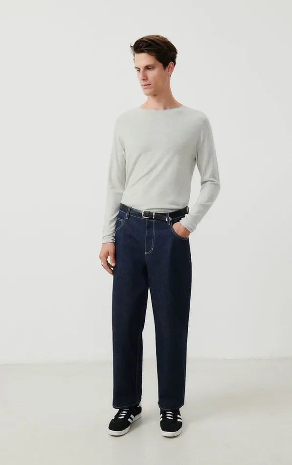 American Vintage Jumpers and Cardigans Men Jumper Marcel Polar Melange American Vintage Jumpers and Cardigans Men Jumper Marcel Polar Melange