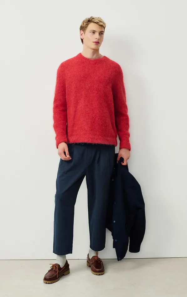 American Vintage Jumpers and Cardigans Men Jumper Nuny Ladybird Melange American Vintage Jumpers and Cardigans Men Jumper Nuny Ladybird Melange