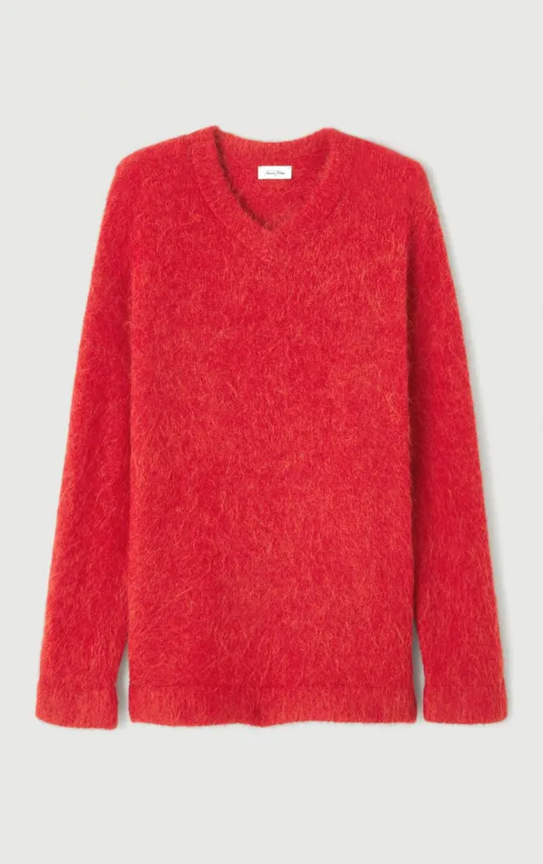 American Vintage Jumpers and Cardigans Men Jumper Nuny Ladybird Melange American Vintage Jumpers and Cardigans Men Jumper Nuny Ladybird Melange