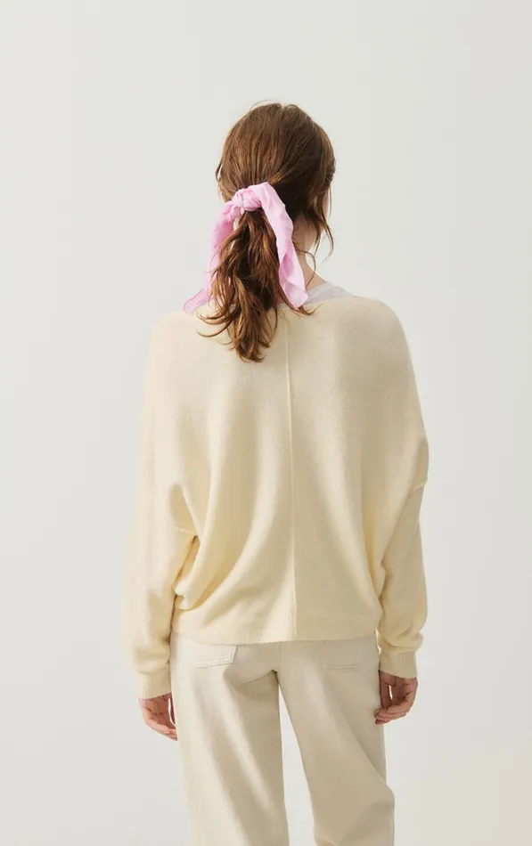 American Vintage Jumpers and Cardigans Women Jumper Damsville Melange Pannacotta American Vintage Jumpers and Cardigans Women Jumper Damsville Melange Pannacotta