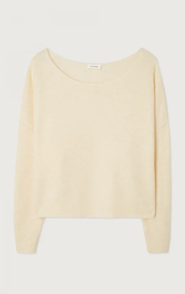 American Vintage Jumpers and Cardigans Women Jumper Damsville Melange Pannacotta American Vintage Jumpers and Cardigans Women Jumper Damsville Melange Pannacotta