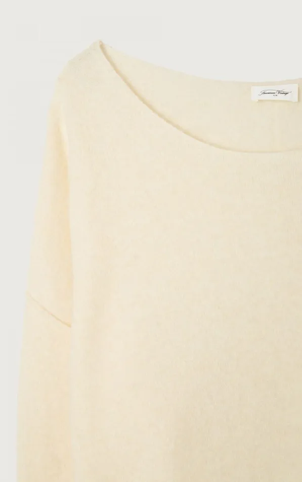 American Vintage Jumpers and Cardigans Women Jumper Damsville Melange Pannacotta American Vintage Jumpers and Cardigans Women Jumper Damsville Melange Pannacotta