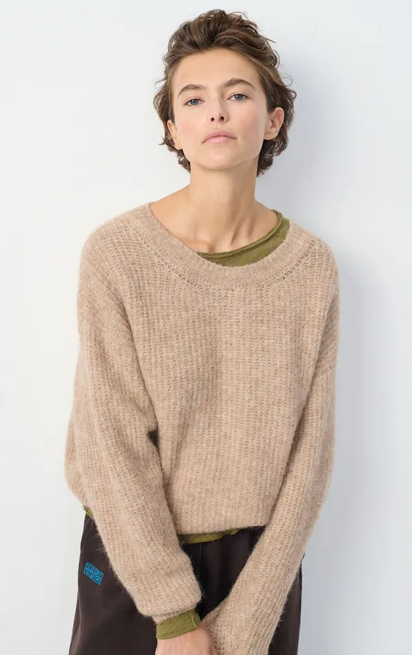 American Vintage Jumpers and Cardigans Women Jumper East Melange Beige