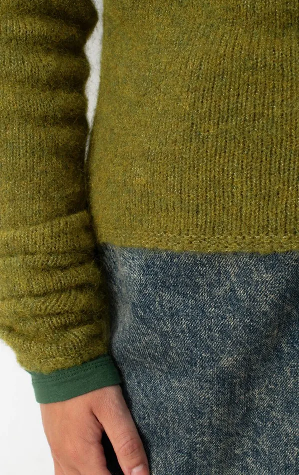 American Vintage Jumpers and Cardigans Women Jumper East Melange Kiwi American Vintage Jumpers and Cardigans Women Jumper East Melange Kiwi