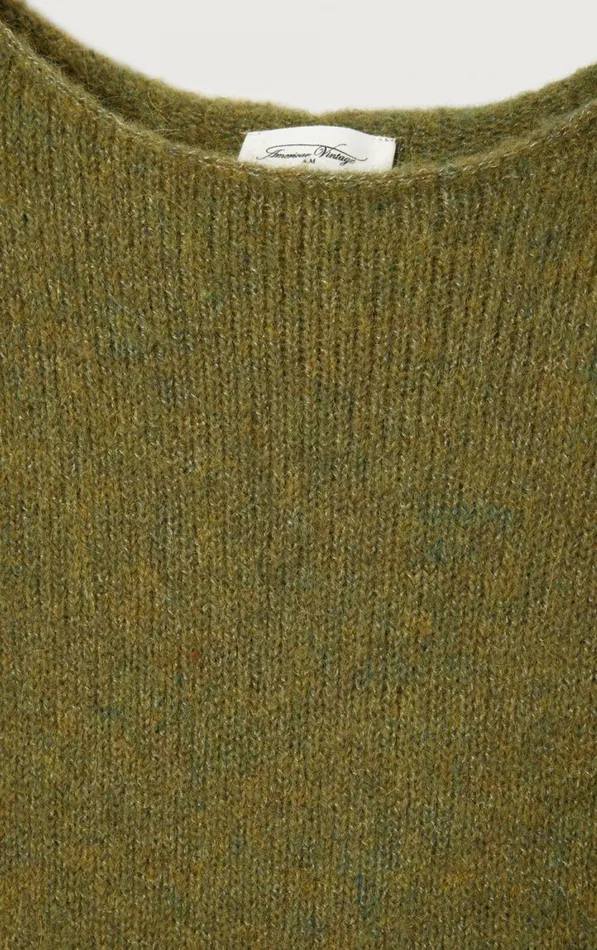 American Vintage Jumpers and Cardigans Women Jumper East Melange Kiwi American Vintage Jumpers and Cardigans Women Jumper East Melange Kiwi