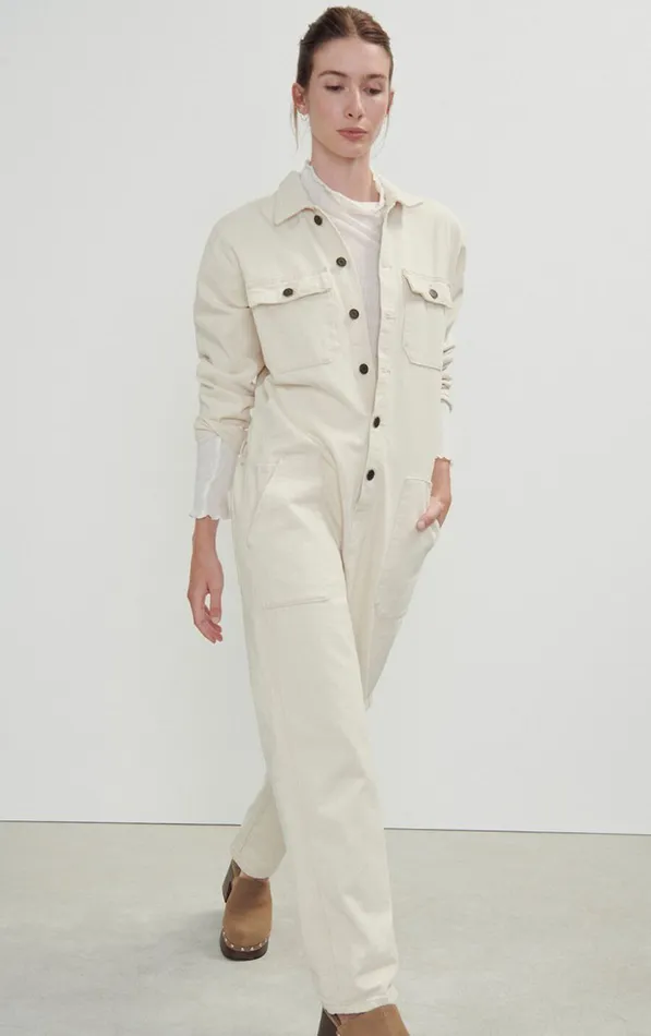 American Vintage Jumpsuits and Overalls Women Jumpsuit Snopdog Ecru