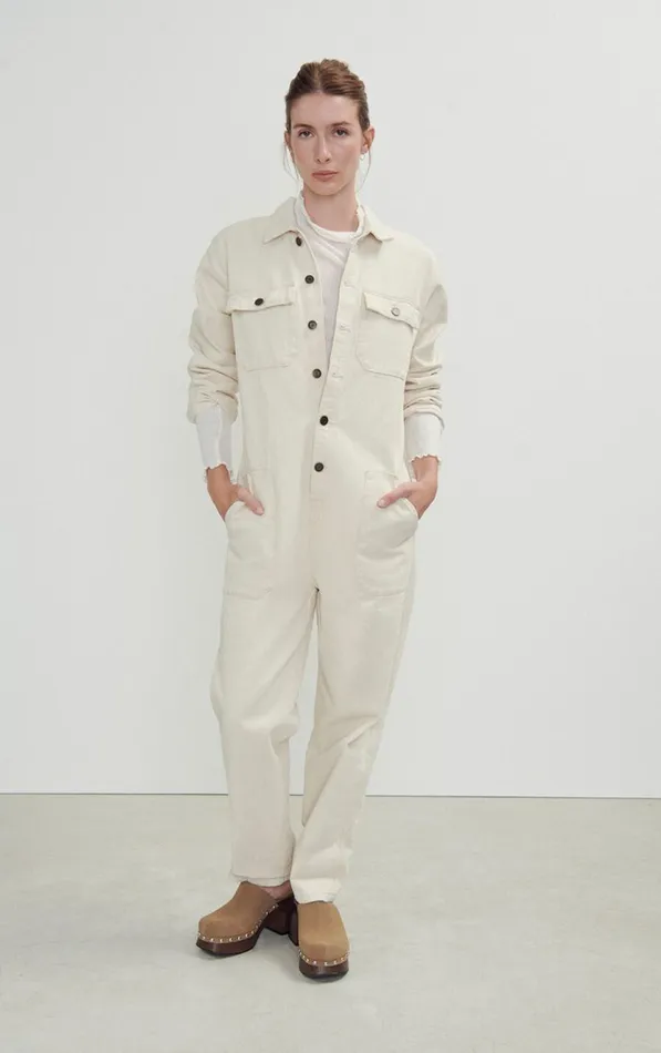 American Vintage Jumpsuits and Overalls Women Jumpsuit Snopdog Ecru American Vintage Jumpsuits and Overalls Women Jumpsuit Snopdog Ecru