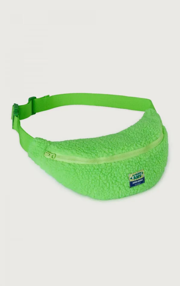 American Vintage Kids Fanny Pack Hoktown Melange Fluorescent Green