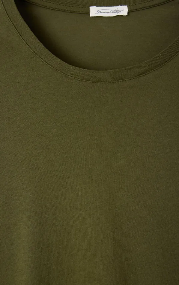 American Vintage Long Sleeve TShirts Men TShirt Decatur Khaki American Vintage Long Sleeve TShirts Men TShirt Decatur Khaki