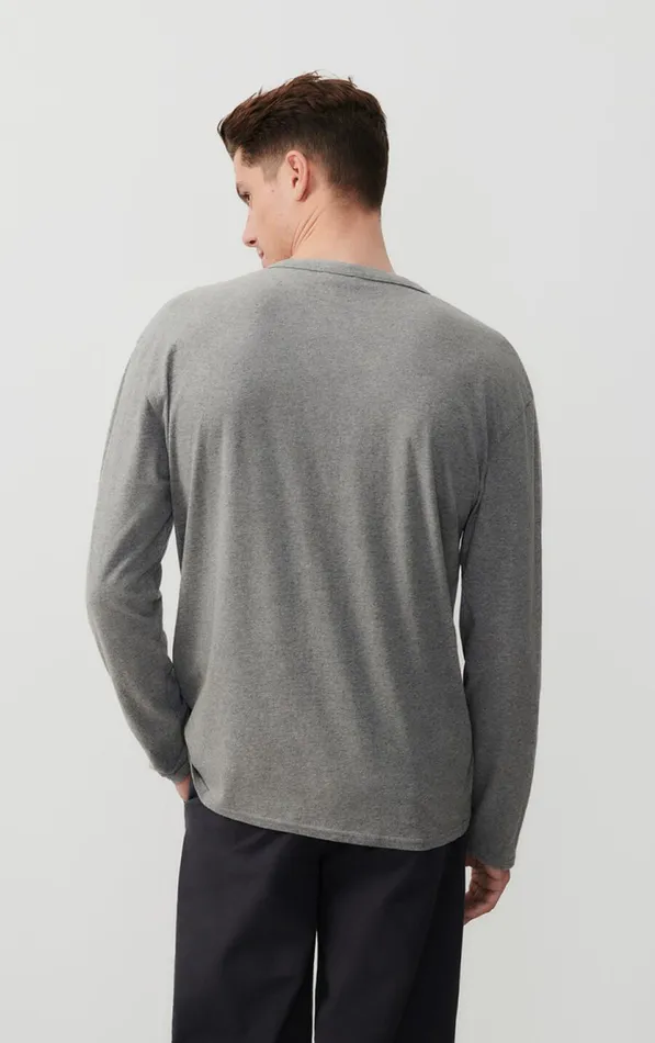 American Vintage Long Sleeve TShirts Men TShirt Vupaville Heather Grey American Vintage Long Sleeve TShirts Men TShirt Vupaville Heather Grey
