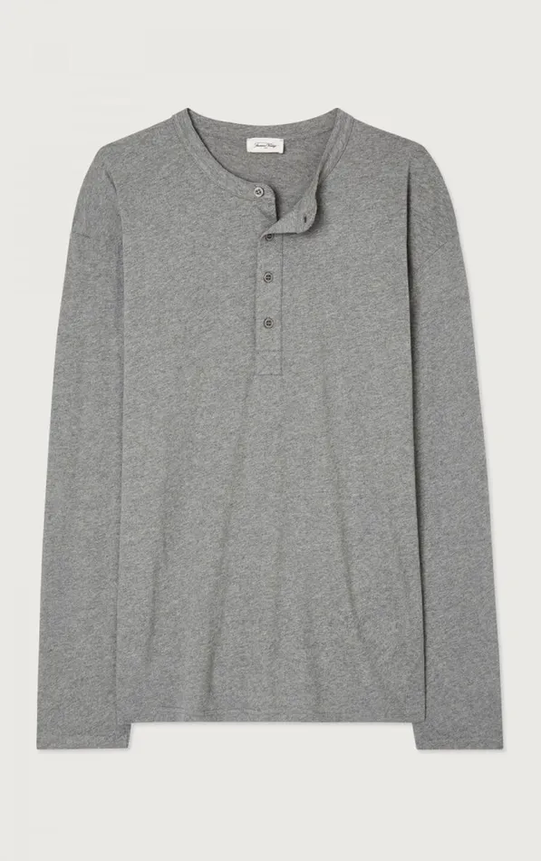 American Vintage Long Sleeve TShirts Men TShirt Vupaville Heather Grey American Vintage Long Sleeve TShirts Men TShirt Vupaville Heather Grey