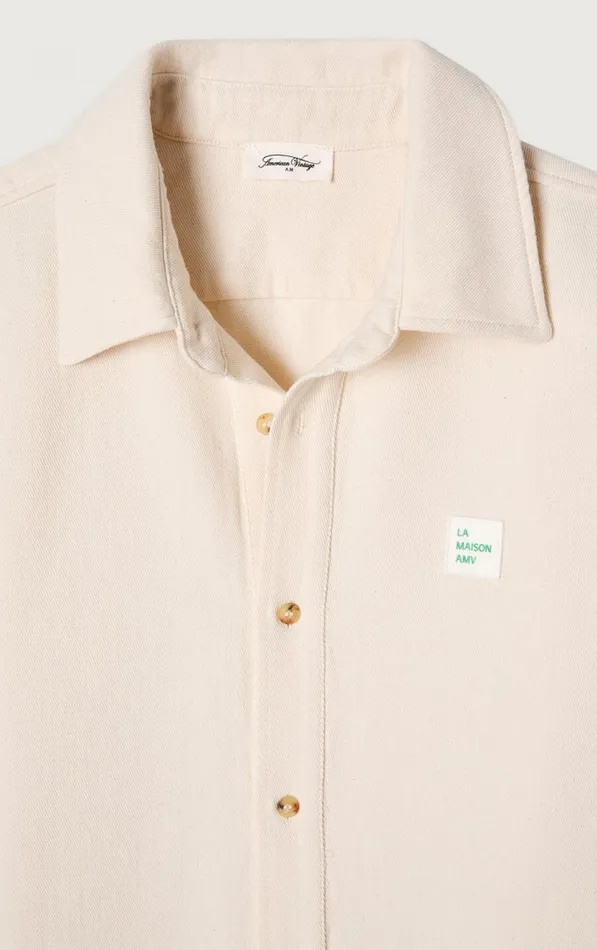 American Vintage Shirts Men Shirt Afaz Ecru American Vintage Shirts Men Shirt Afaz Ecru