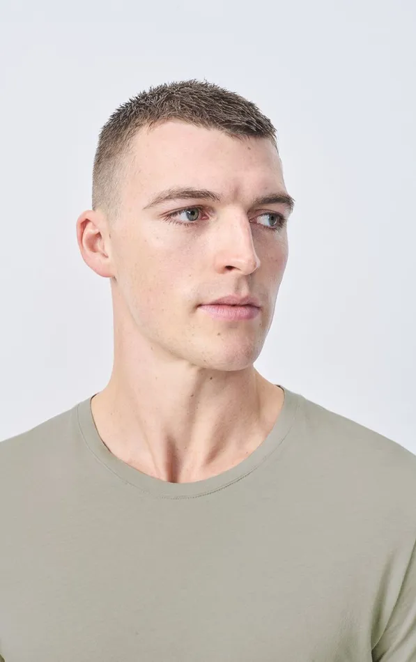 American Vintage Short Sleeve TShirts Men TShirt Decatur Silver American Vintage Short Sleeve TShirts Men TShirt Decatur Silver