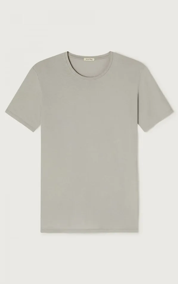 American Vintage Short Sleeve TShirts Men TShirt Decatur Silver American Vintage Short Sleeve TShirts Men TShirt Decatur Silver