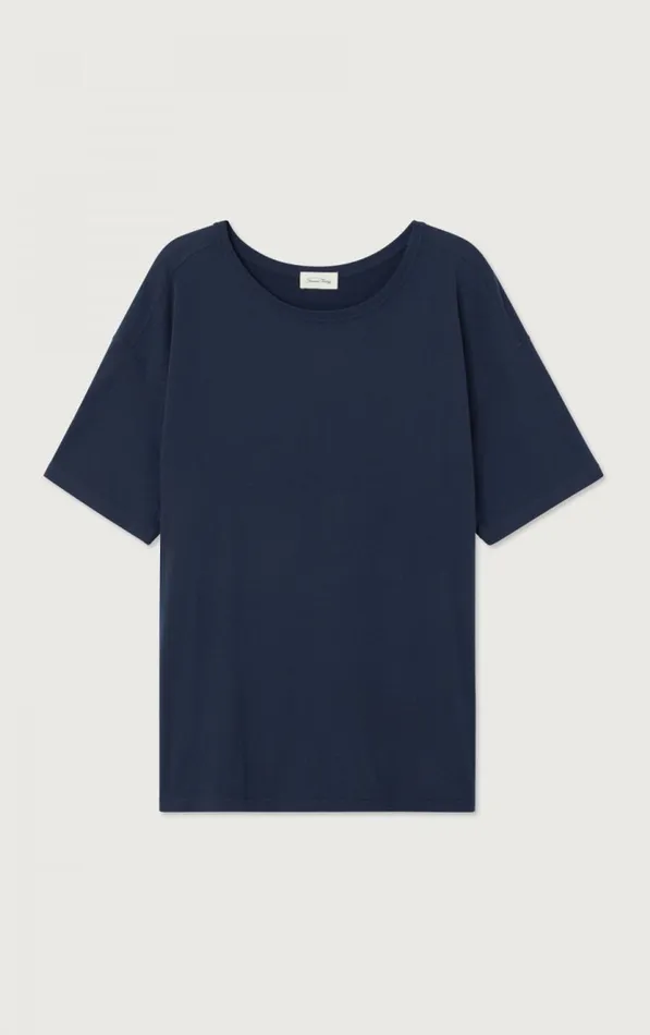 American Vintage Short Sleeve TShirts Men TShirt Gamipy Navy American Vintage Short Sleeve TShirts Men TShirt Gamipy Navy