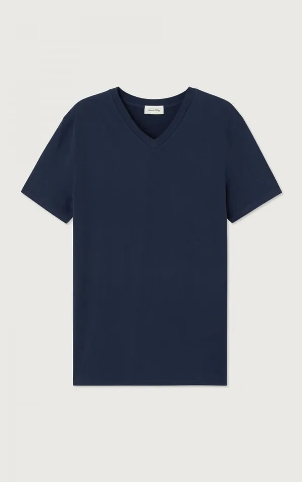 American Vintage Short Sleeve TShirts Men TShirt Gamipy Navy American Vintage Short Sleeve TShirts Men TShirt Gamipy Navy