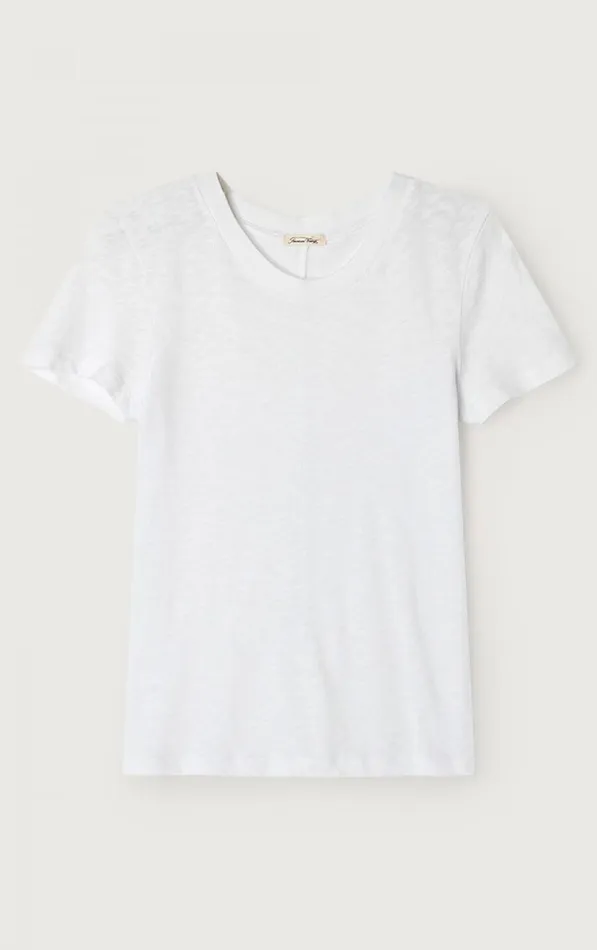 American Vintage Short Sleeve TShirts Women TShirt Sonoma White