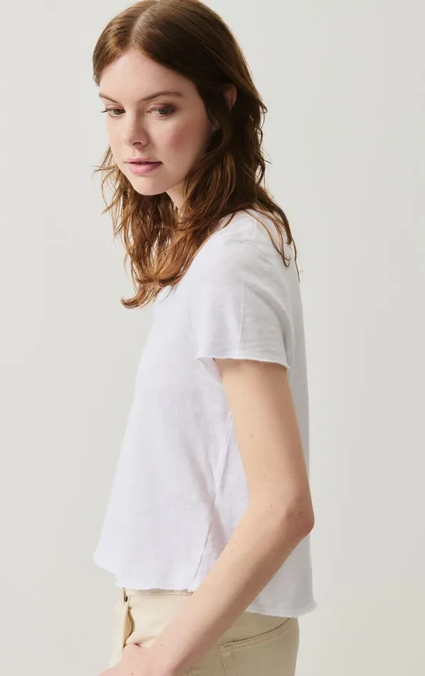 American Vintage Short Sleeve TShirts Women TShirt Sonoma White