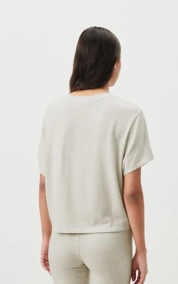 American Vintage Short Sleeve TShirts Women TShirt Ypawood Heather Grey American Vintage Short Sleeve TShirts Women TShirt Ypawood Heather Grey