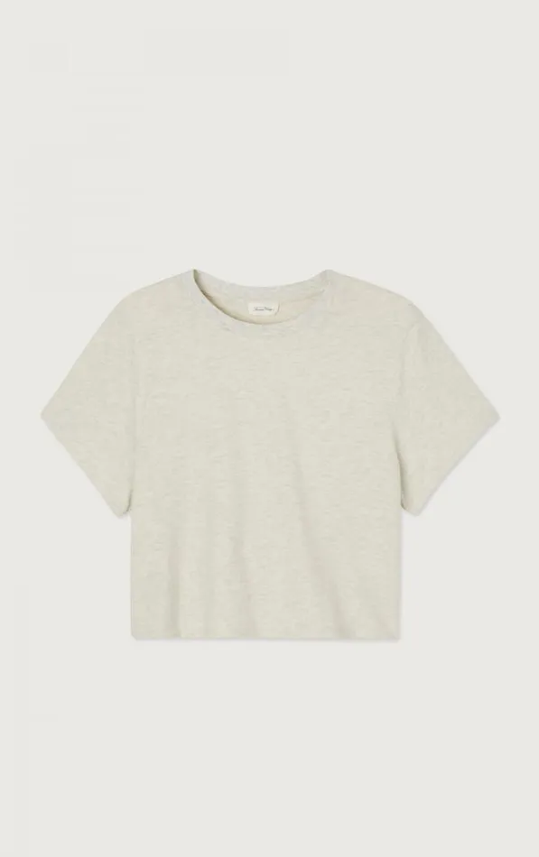 American Vintage Short Sleeve TShirts Women TShirt Ypawood Heather Grey American Vintage Short Sleeve TShirts Women TShirt Ypawood Heather Grey