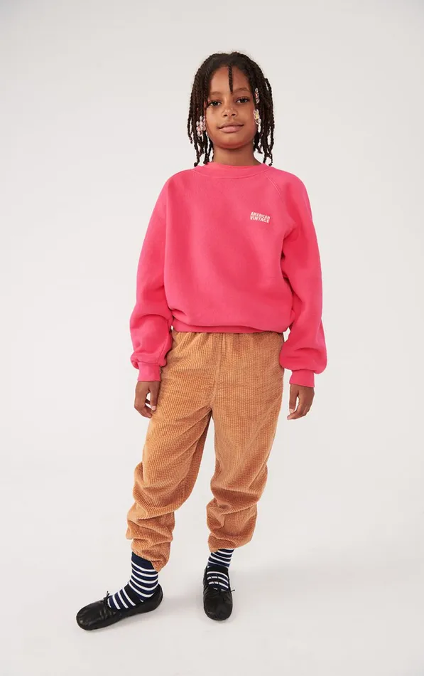 American Vintage Sweatshirts Kids Sweatshirt Izubird Fluorescent Hortensia
