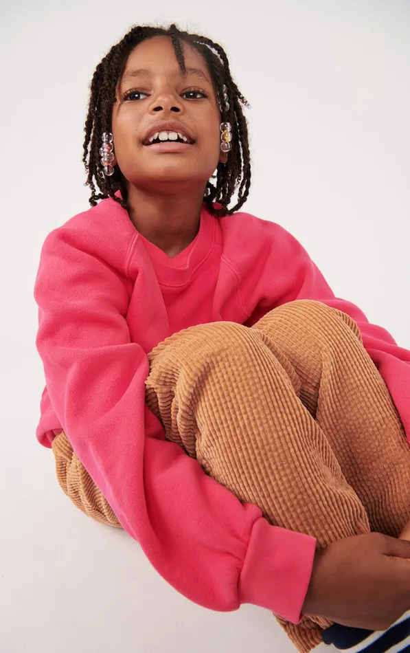 American Vintage Sweatshirts Kids Sweatshirt Izubird Fluorescent Hortensia