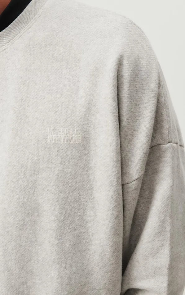American Vintage Sweatshirts Men Sweatshirt Kodytown Polar Melange American Vintage Sweatshirts Men Sweatshirt Kodytown Polar Melange