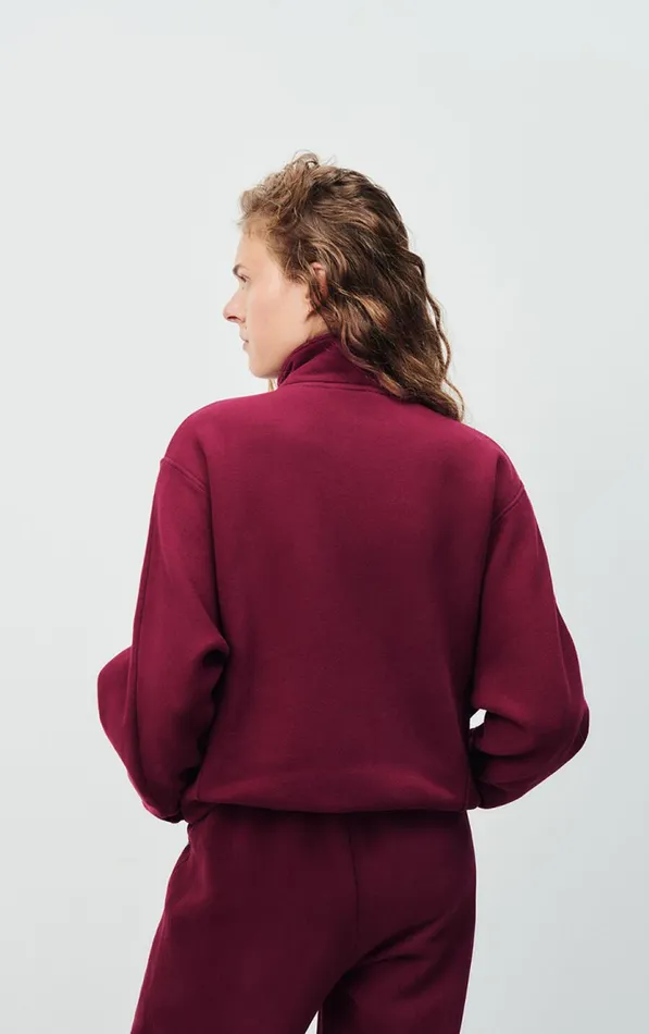 American Vintage Sweatshirts Women Sweatshirt Izubird Vintage Burgundy American Vintage Sweatshirts Women Sweatshirt Izubird Vintage Burgundy