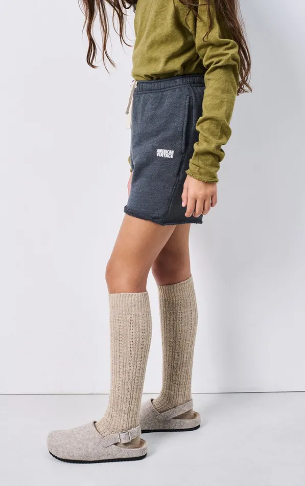 American Vintage Trousers and Shorts Kids Shorts Doven Overdyed Carbon American Vintage Trousers and Shorts Kids Shorts Doven Overdyed Carbon