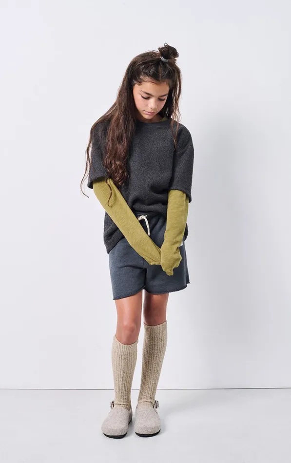 American Vintage Trousers and Shorts Kids Shorts Doven Overdyed Carbon American Vintage Trousers and Shorts Kids Shorts Doven Overdyed Carbon