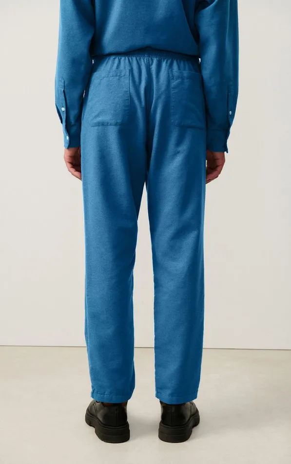 American Vintage Trousers Men Trousers Dakota Melange Mediterranean