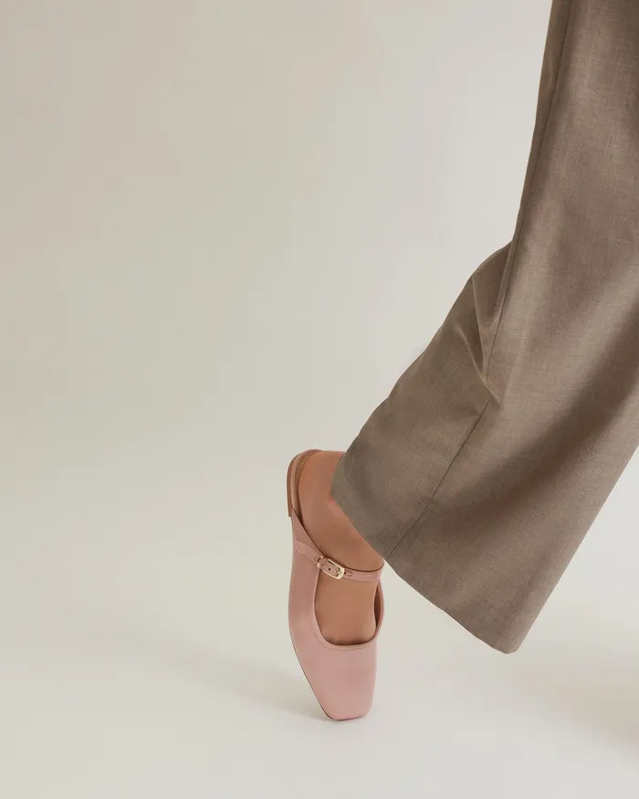 BALLET Women Sammy dress flats blush satin jomercer BALLET Women Sammy dress flats blush satin jomercer