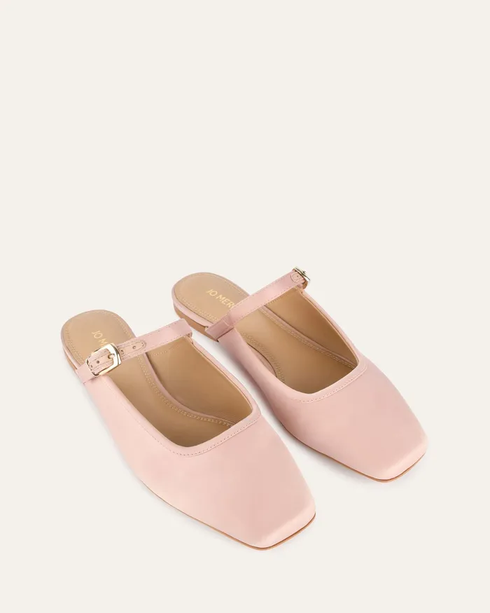 BALLET Women Sammy dress flats blush satin jomercer BALLET Women Sammy dress flats blush satin jomercer