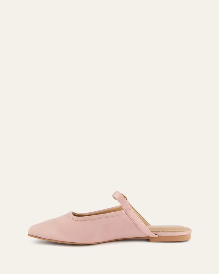 BALLET Women Sammy dress flats blush satin jomercer BALLET Women Sammy dress flats blush satin jomercer